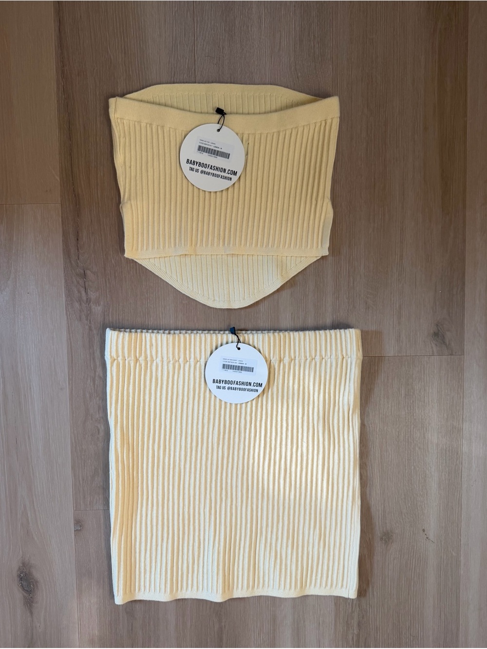 Babyboo Ribbed Skirt Set in yellow - Women - Picture 7 of 7